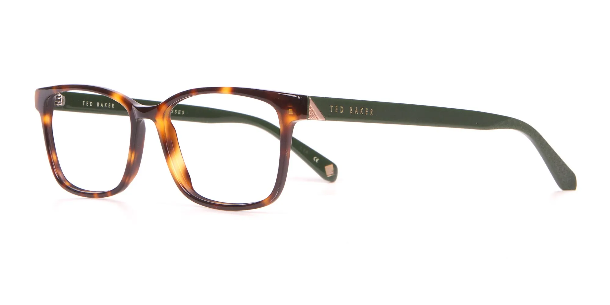 TED BAKER TB2810 FULLER Rectangle Glasses Green & Tortoise-2