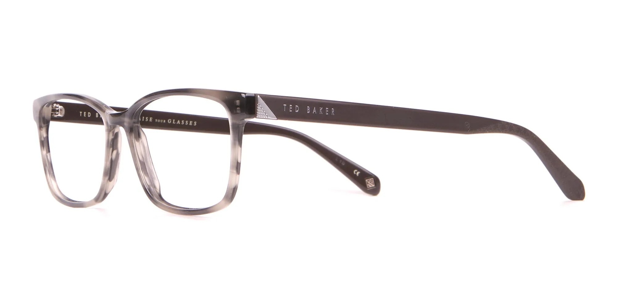 TED BAKER TB2810 FULLER Rectangular Glasses Grey Tortoise -2