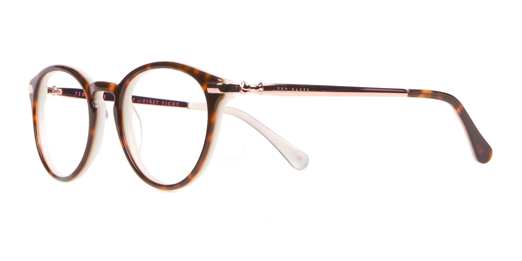 Ted Baker TB9132 Val Women Mint & Tortoise Round Glasses-2