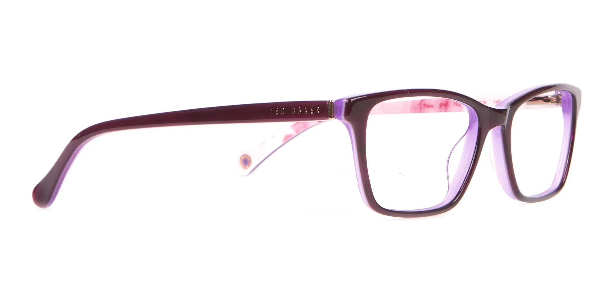 Ted Baker TB9141 Thea Women Purple Rectangular Glasses-2