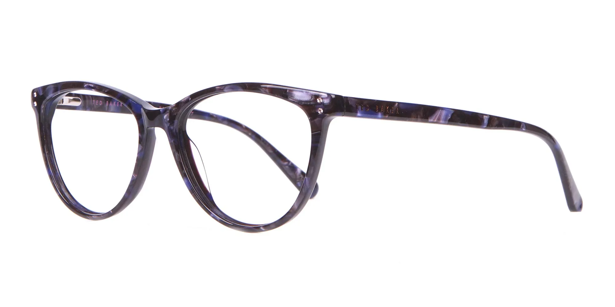 TED BAKER TB9146 Gigi Cat Eye Glasses Purple Marble-2
