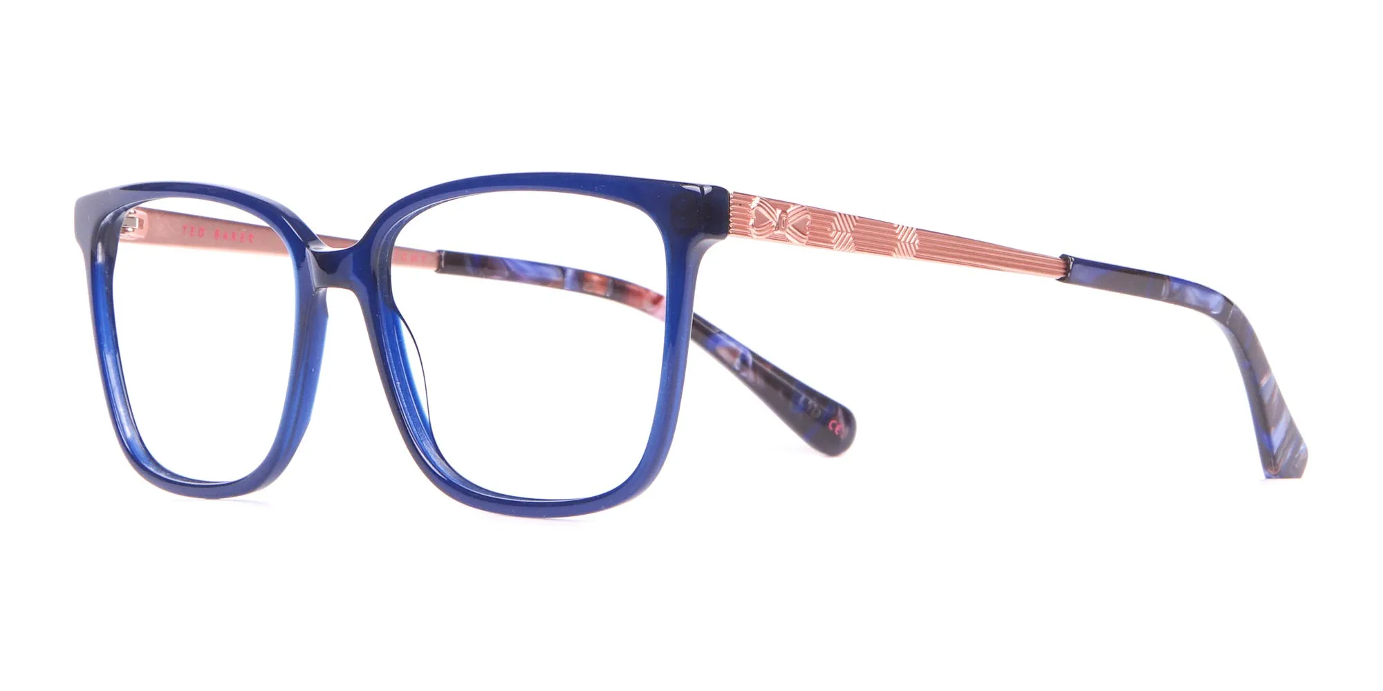 Tad Baker TB9179 Women Blue Full Rim Square Glasses-2