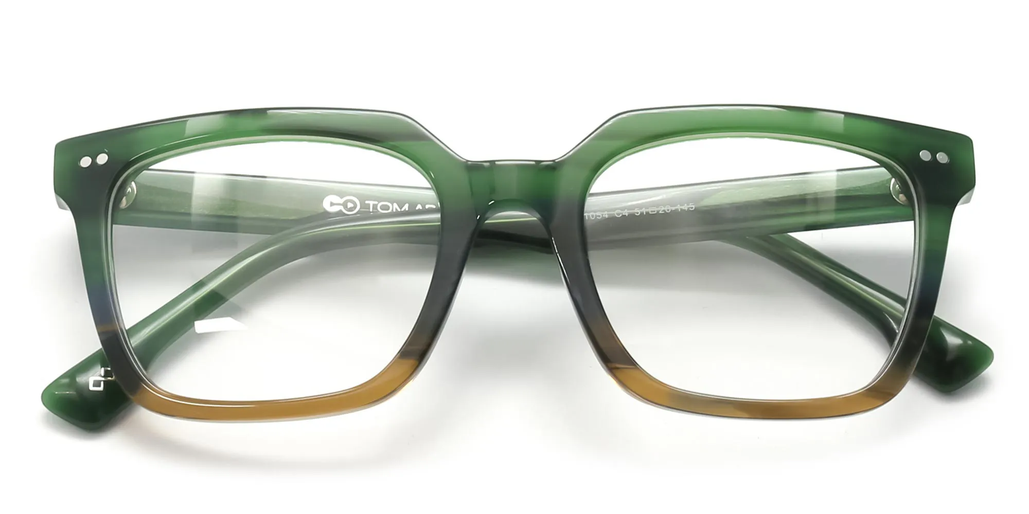 green and brown dual tone glasses-2