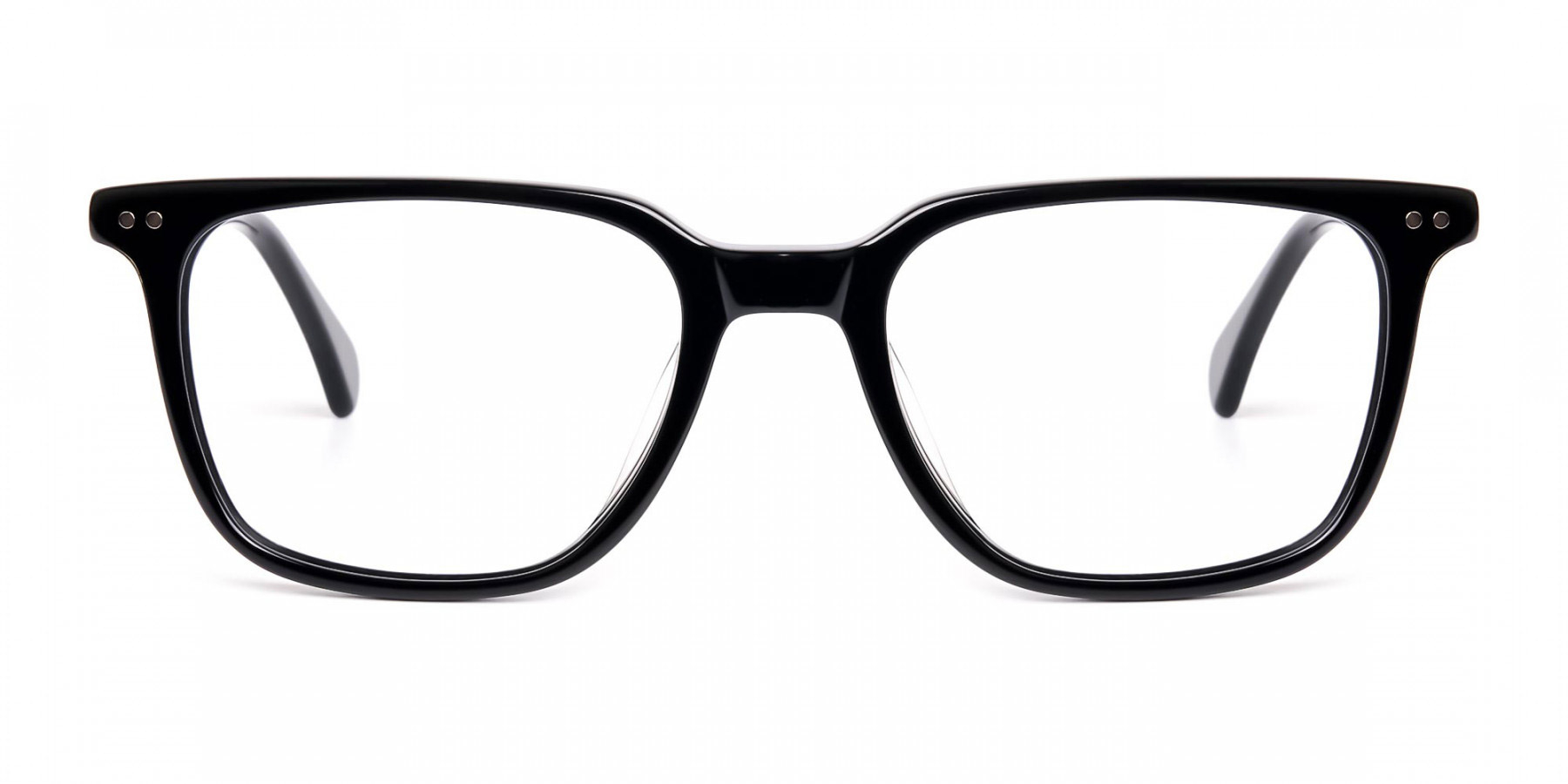 black rectangular wayfarer full rim glasses frames-1