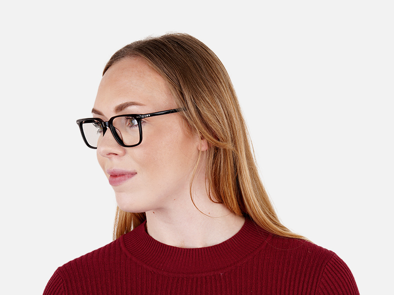 black rectangular wayfarer full rim glasses frames-1