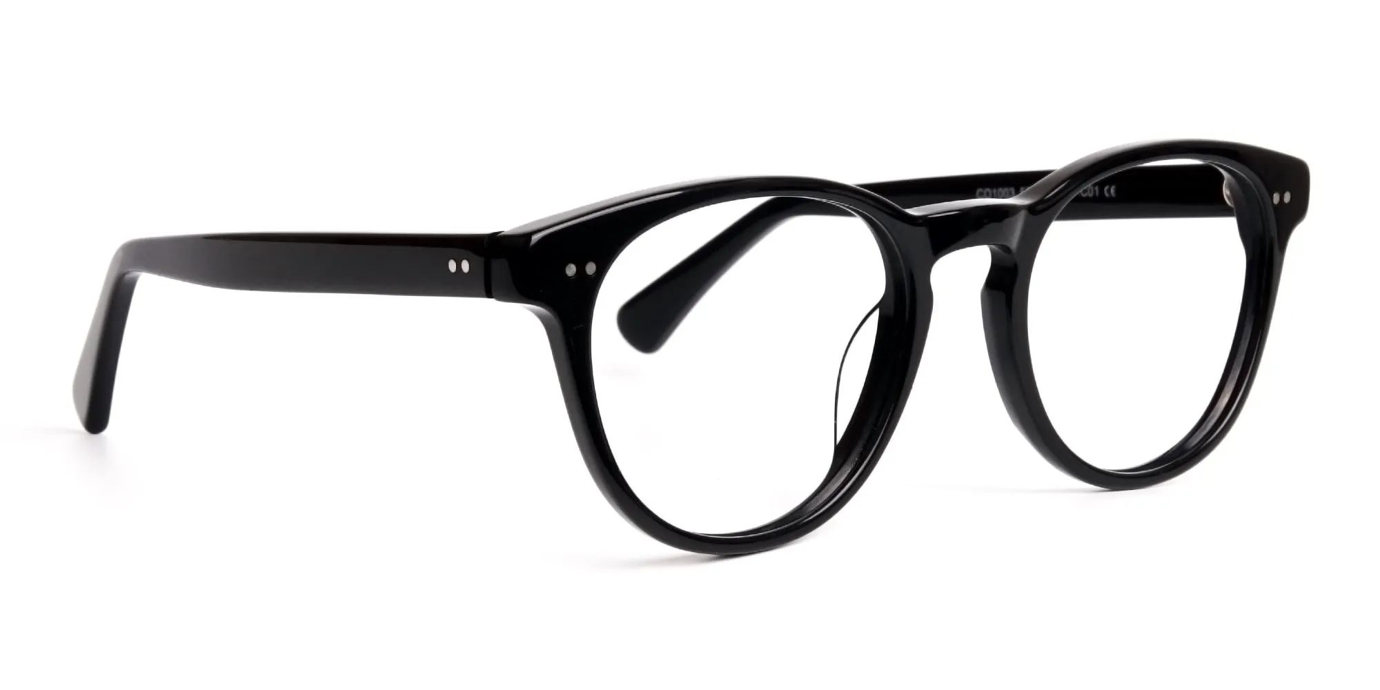 designer trendy black full-rim round glasses frames-2
