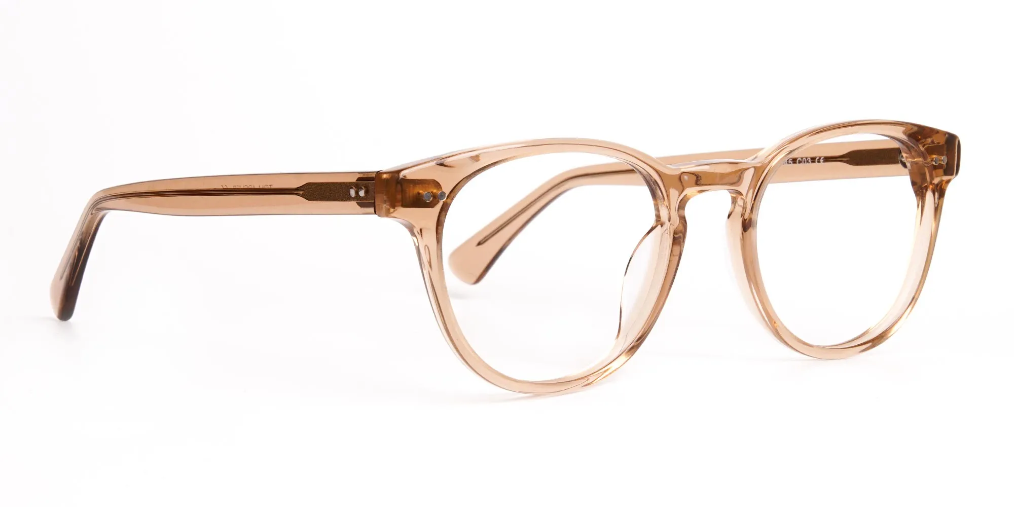 Clear brown clearance glasses