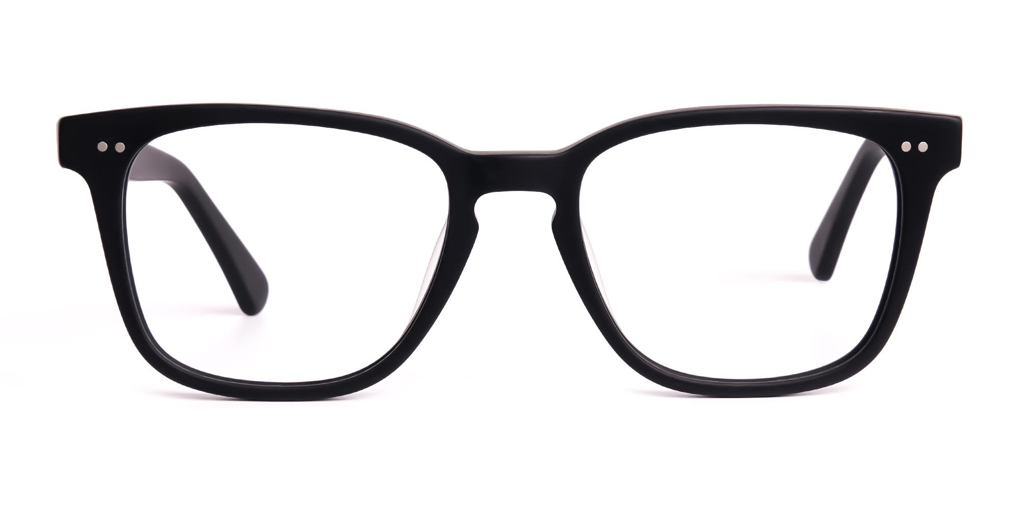 Black Elegant Square Full Rim Glasses