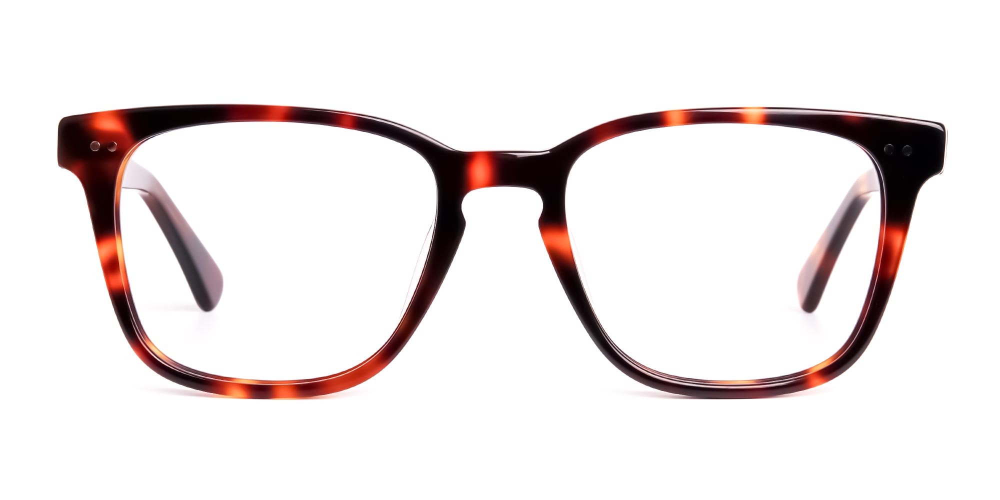 Havana Tortoise Shell Full Rim Square Glasses