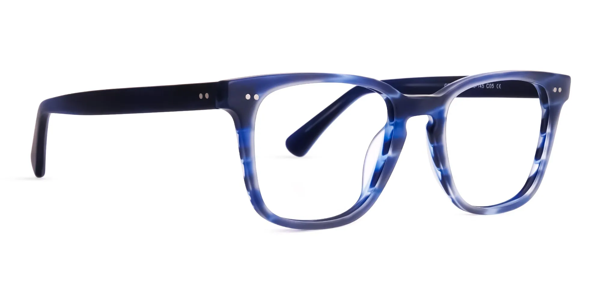 ocean blue square full rim glasses frames-2