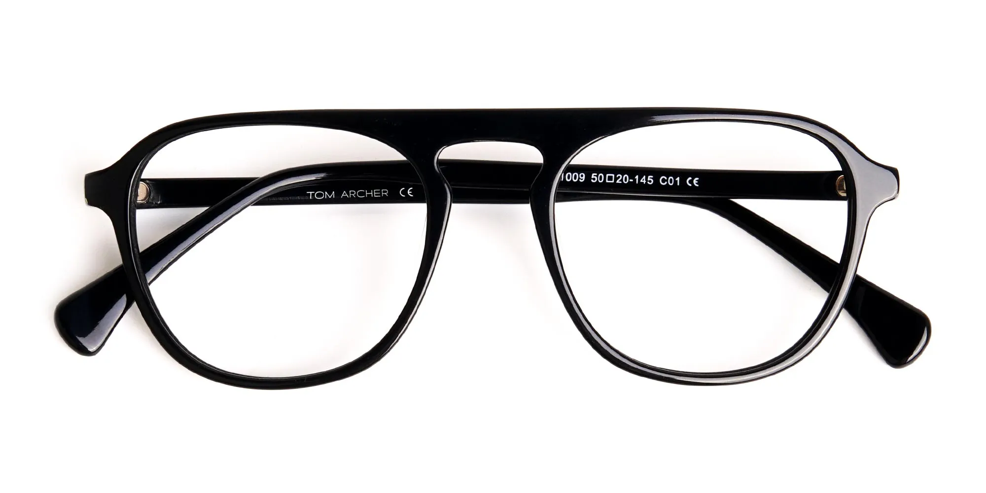 designer black aviator wayfarer full rim glasses frames-2