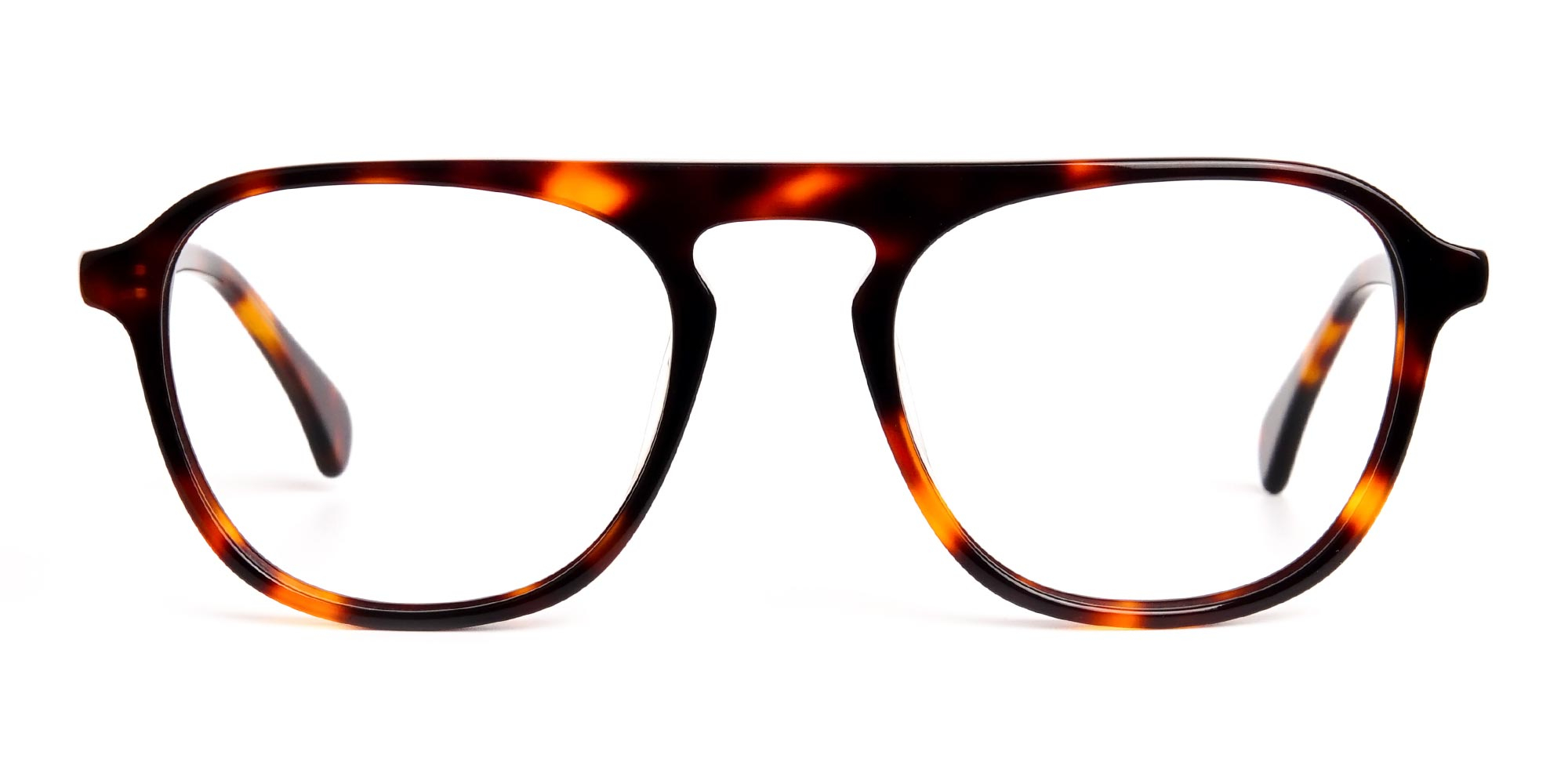 Havana & Tortoise Shell Pilot Square Glasses