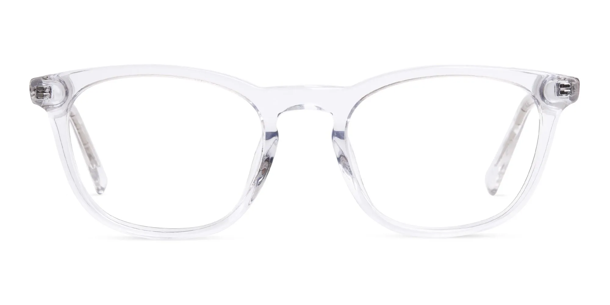 BROMLEY 2 - Crystal Clear and Transparent SquareGlasses | Specscart.®