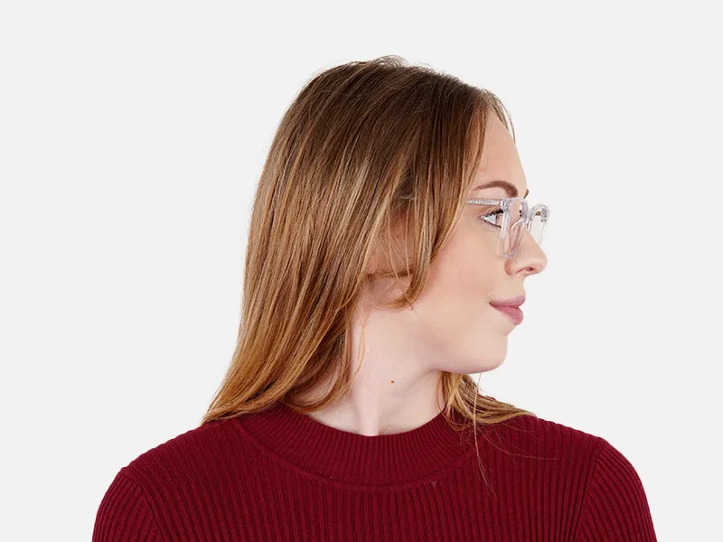 crystal clear or transparent round glasses frames-2