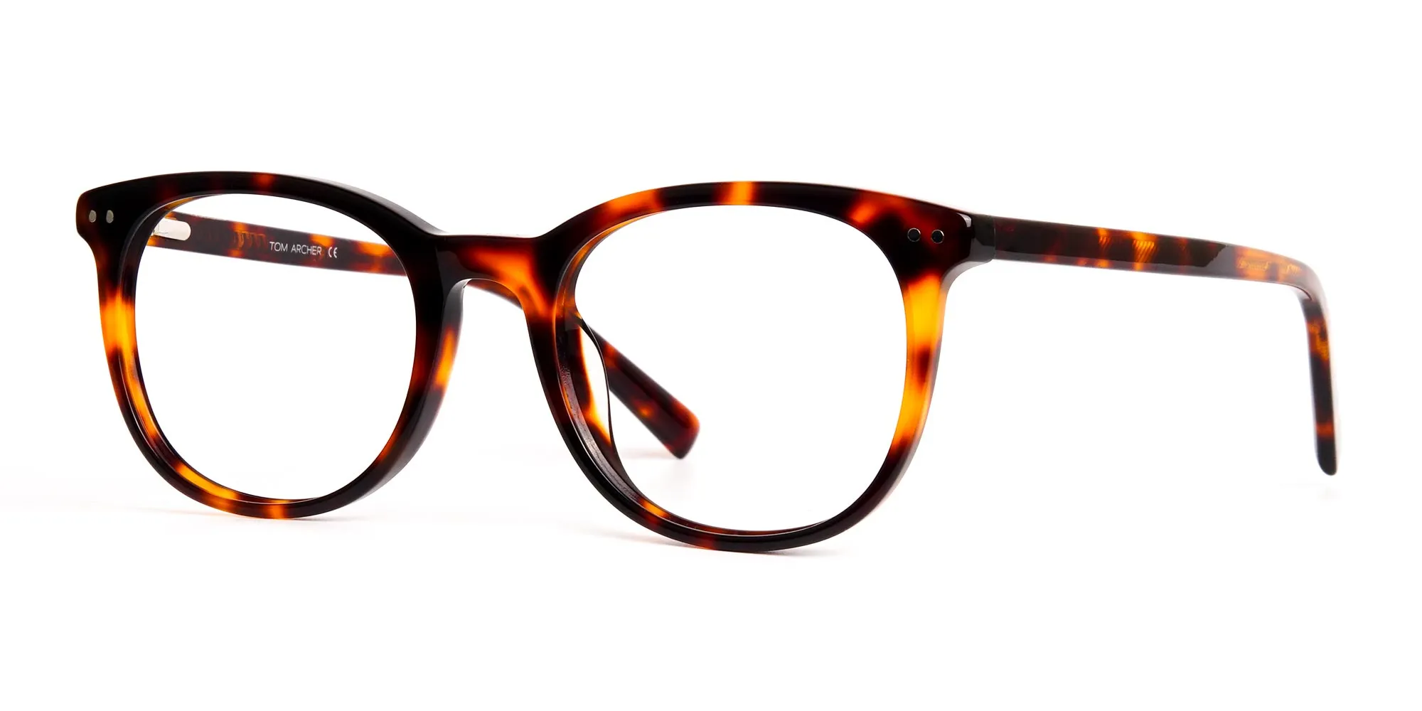 tortoise shell square round full rim glasses frames-2