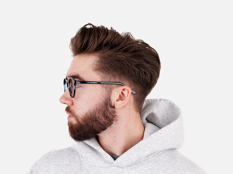 marble blue round fullrim glasses frames-1