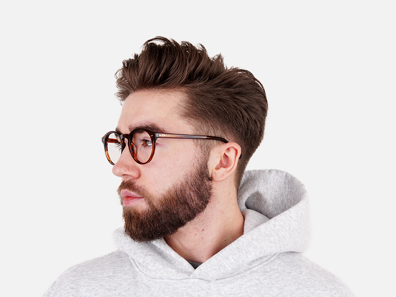 dark marble brown full-rim Tortoiseshell glasses frames-1