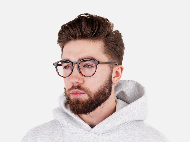 dark marble brown full-rim Tortoiseshell glasses frames-1