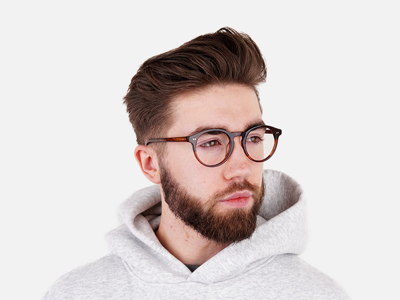dark marble brown full-rim Tortoiseshell glasses frames-1