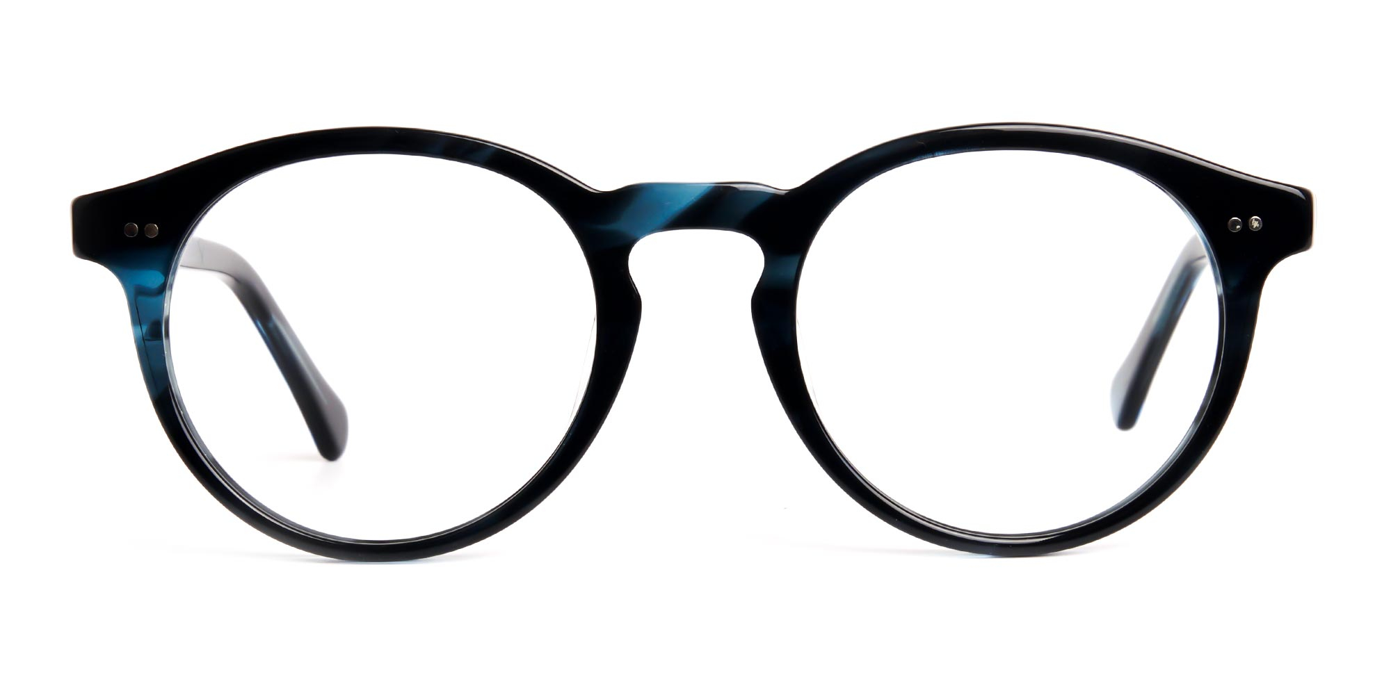 marble blue round fullrim glasses frames-1