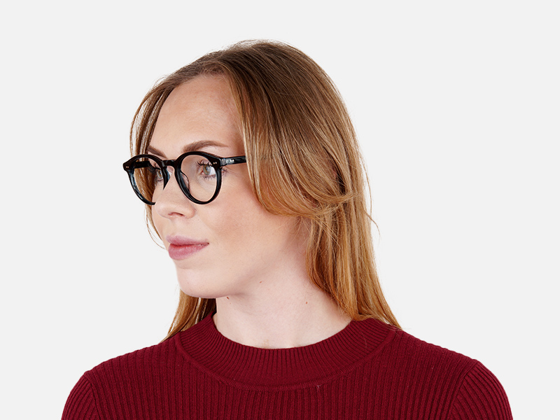 marble blue round fullrim glasses frames-1