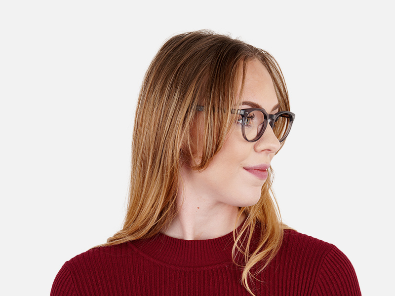 transparent grey round full rim glasses frames-1