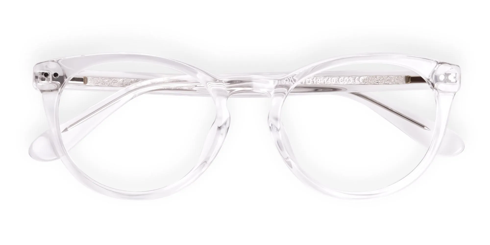 STARLING 3 - Crystal Clear or Transparent Round Glasses | Specscart.®