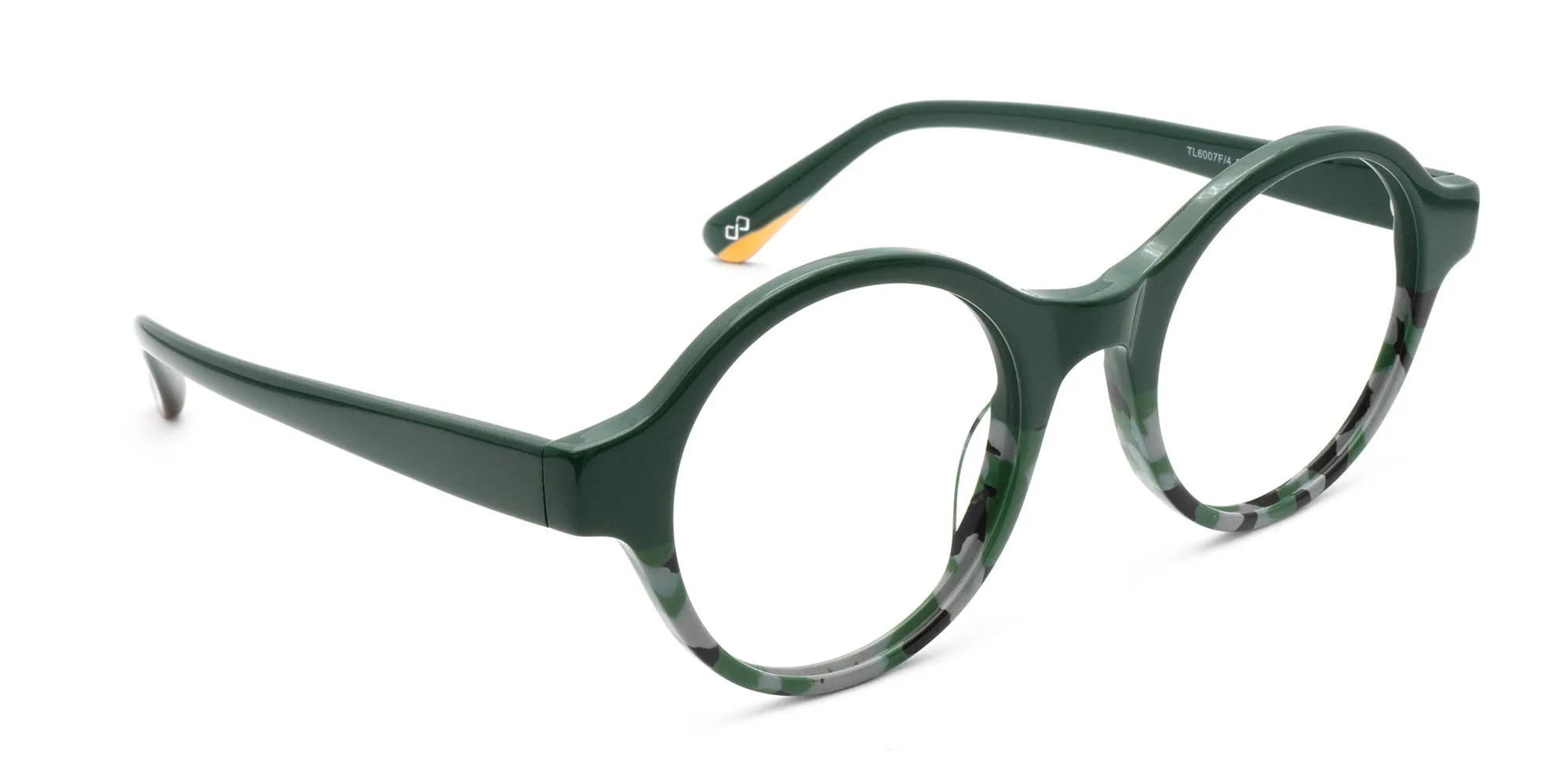 Green Round Glasses Frames-2