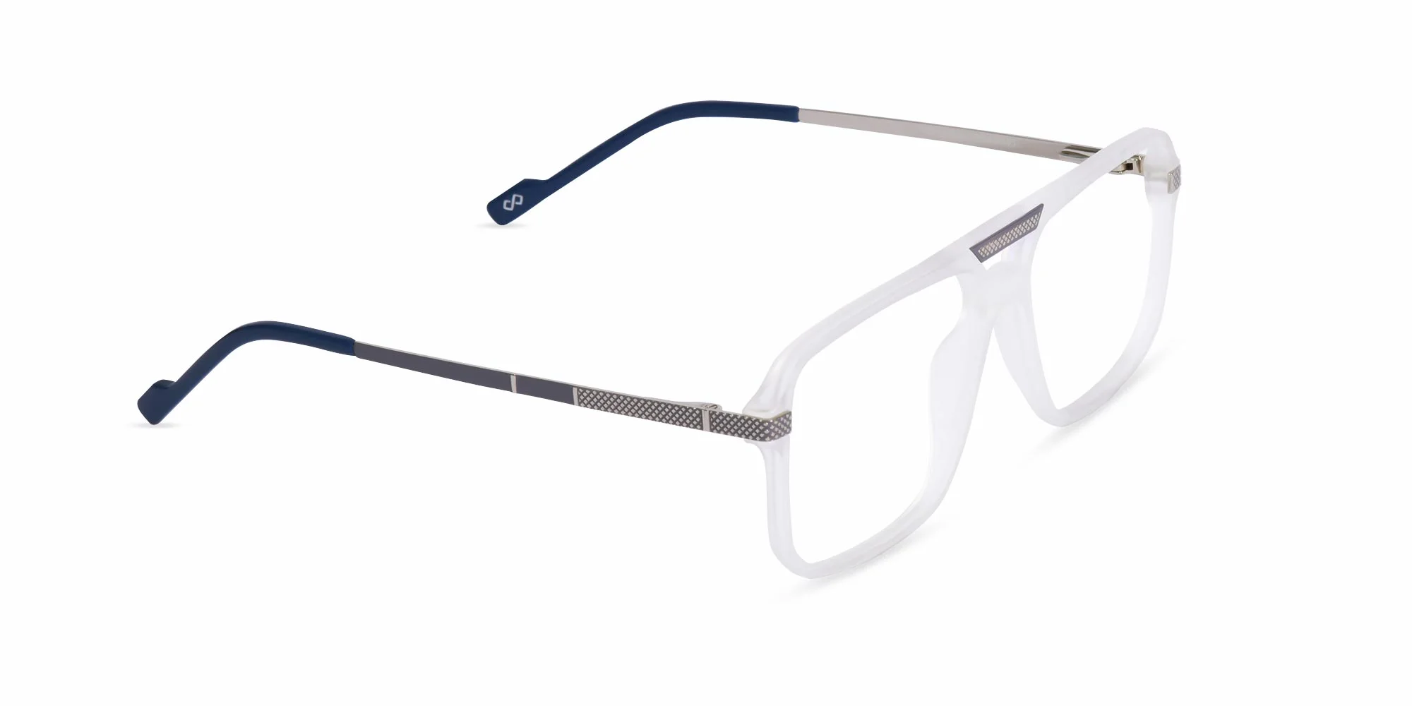 White Aviator Glasses-1