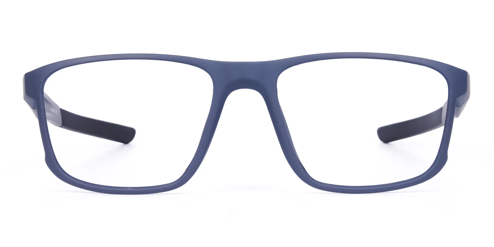 Matte Blue Rectangular Glasses For Golf - 2