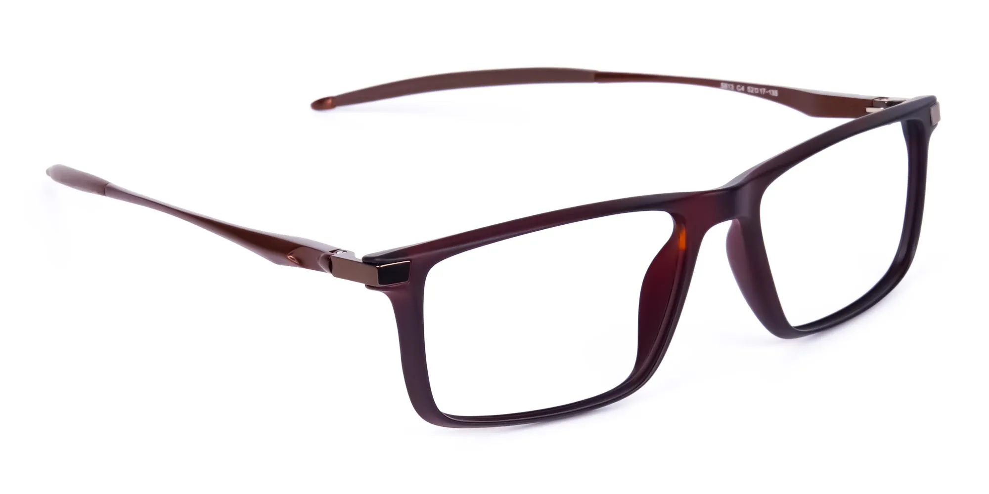 Sports Brown prescription running glasses - 1