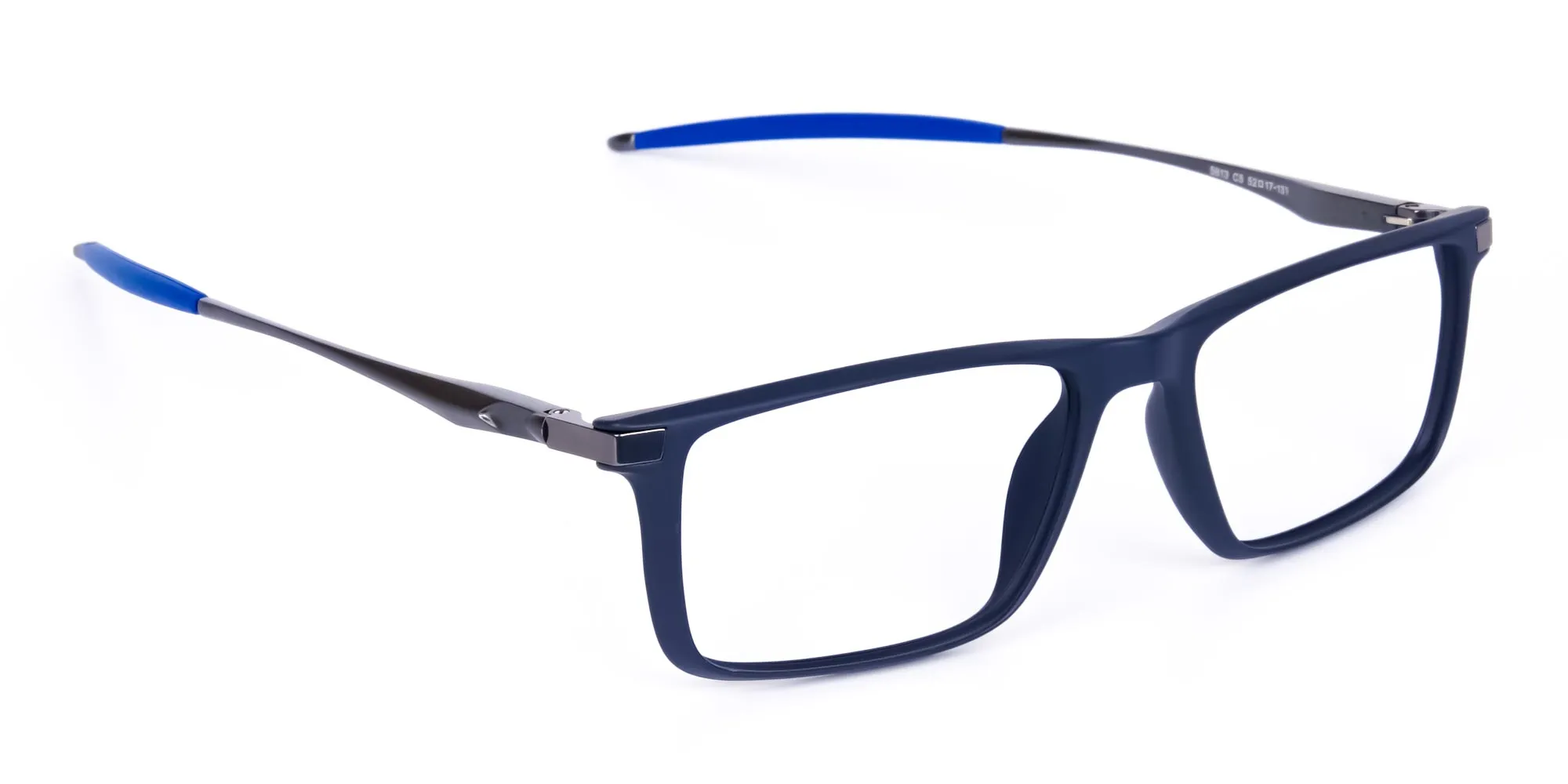 Blue and Black Prescription Football Glasses - 2