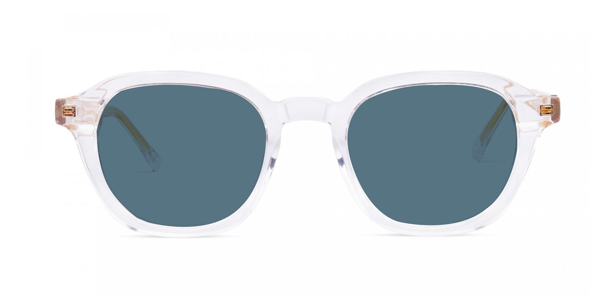 Crystal Clear Blue Tint Sunglasses-1