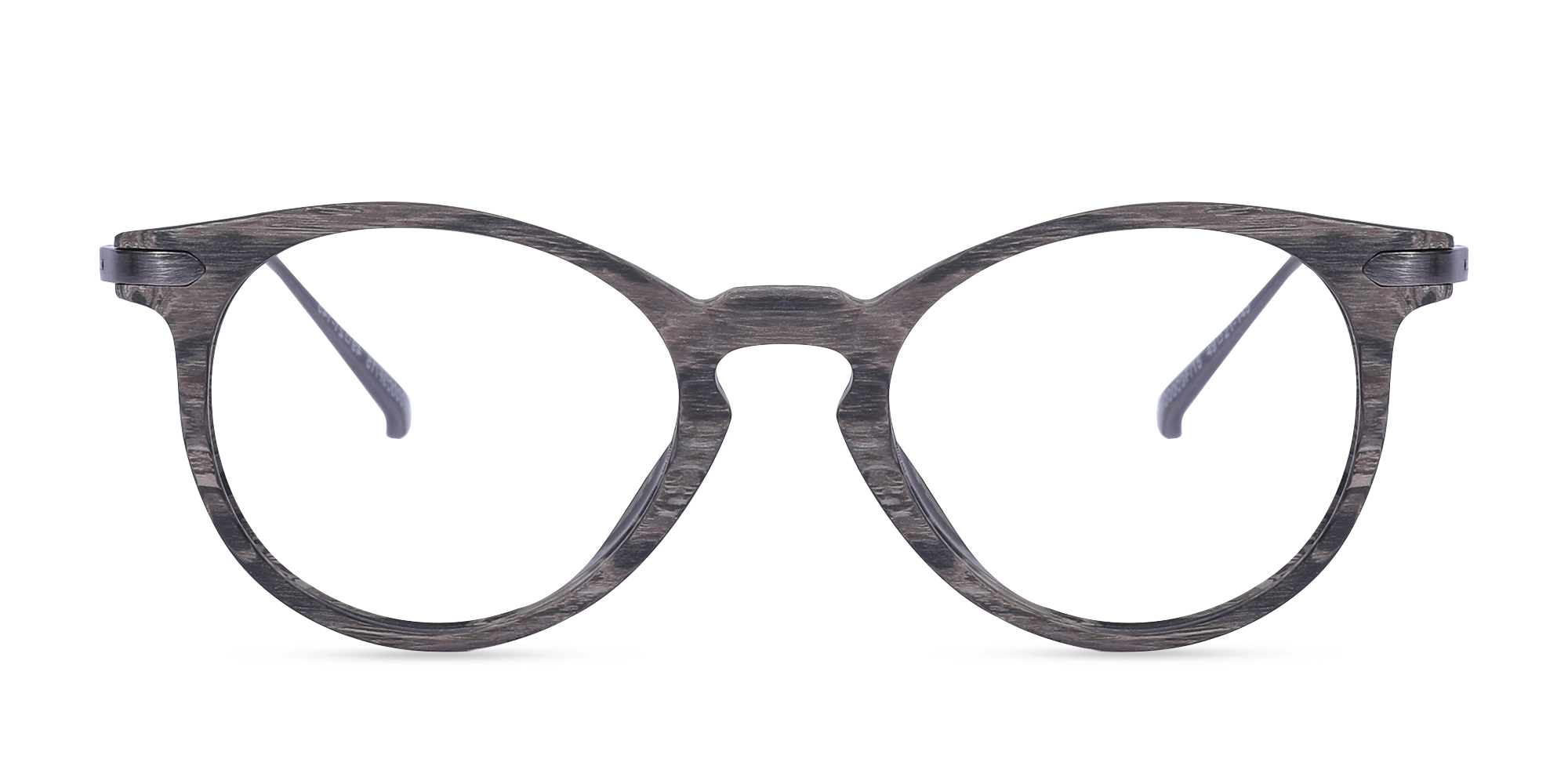 Oval Wood Frame Prescription Glasses 1