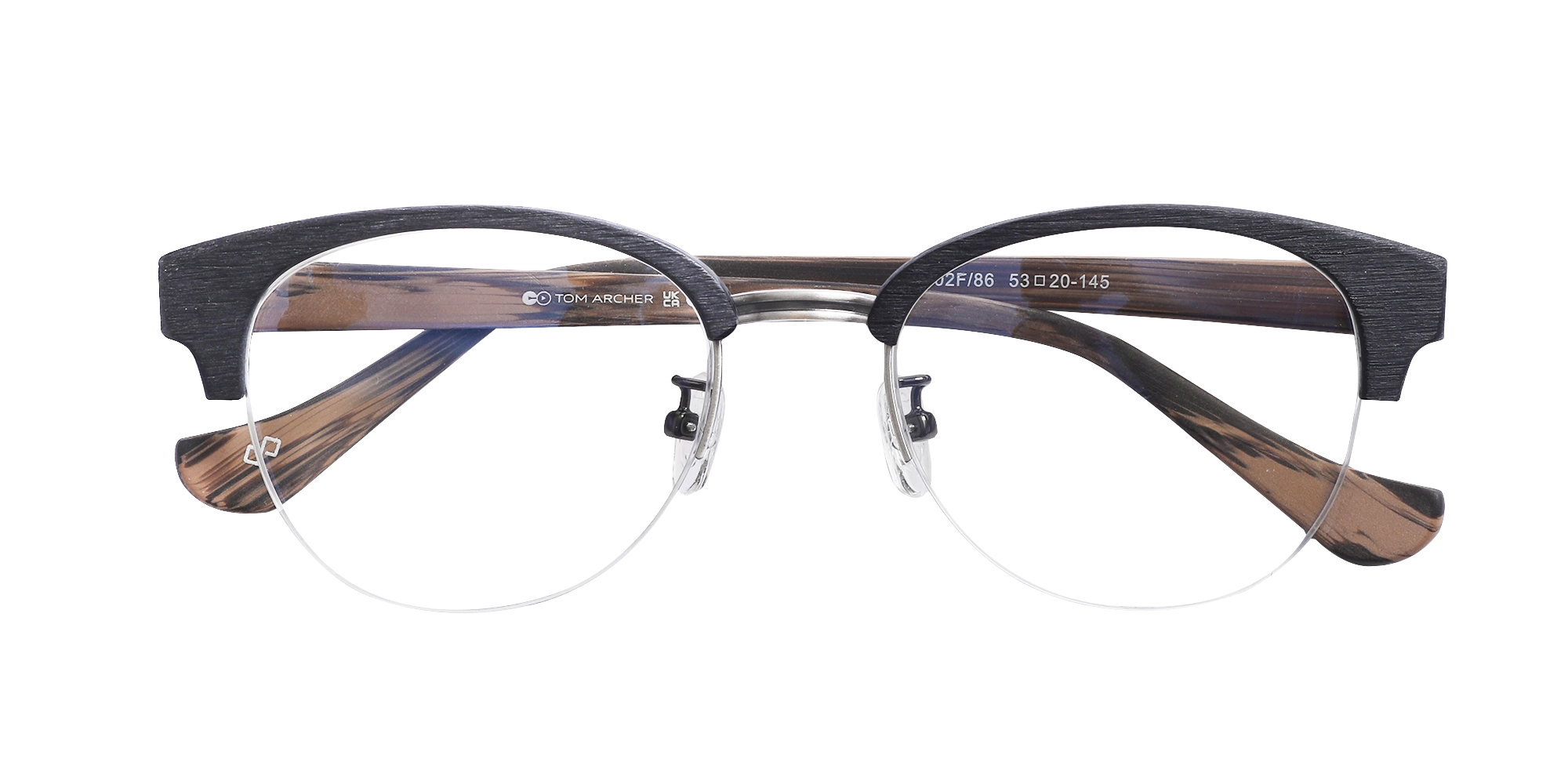 Round Wooden Frame Eyeglasses 1