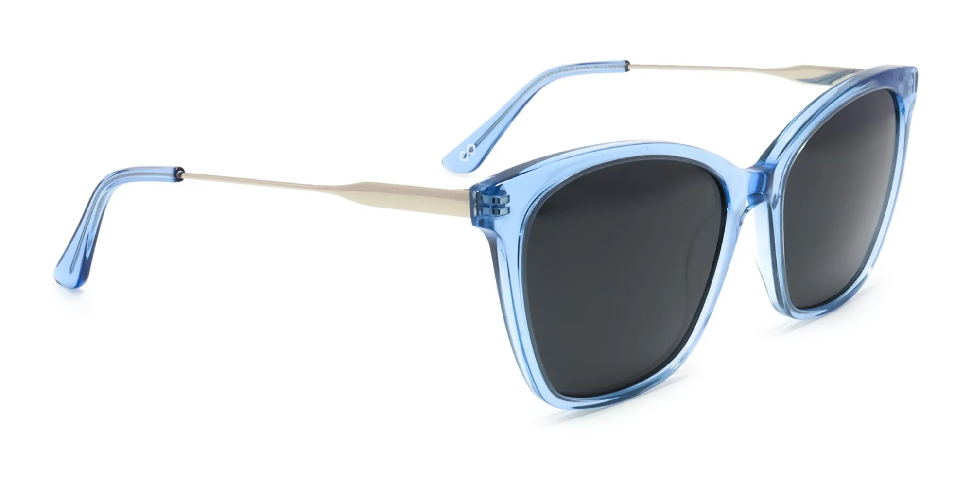 Light Blue Cat Eye Sunglasses-2