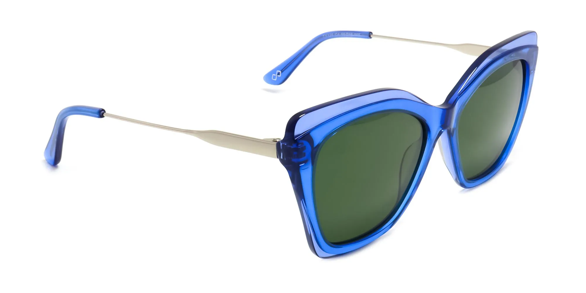 Cat Eye Blue Sunglasses-2