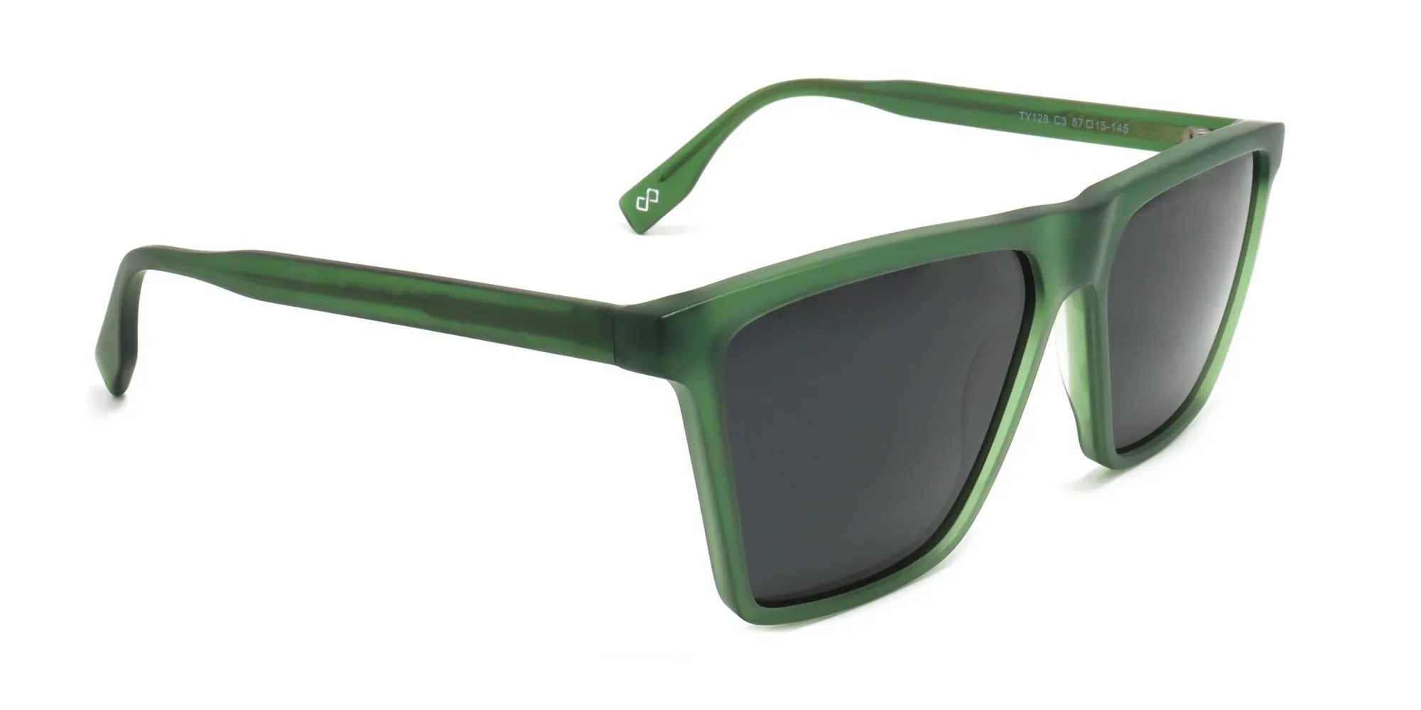 Green Rimmed Sunglasses-2