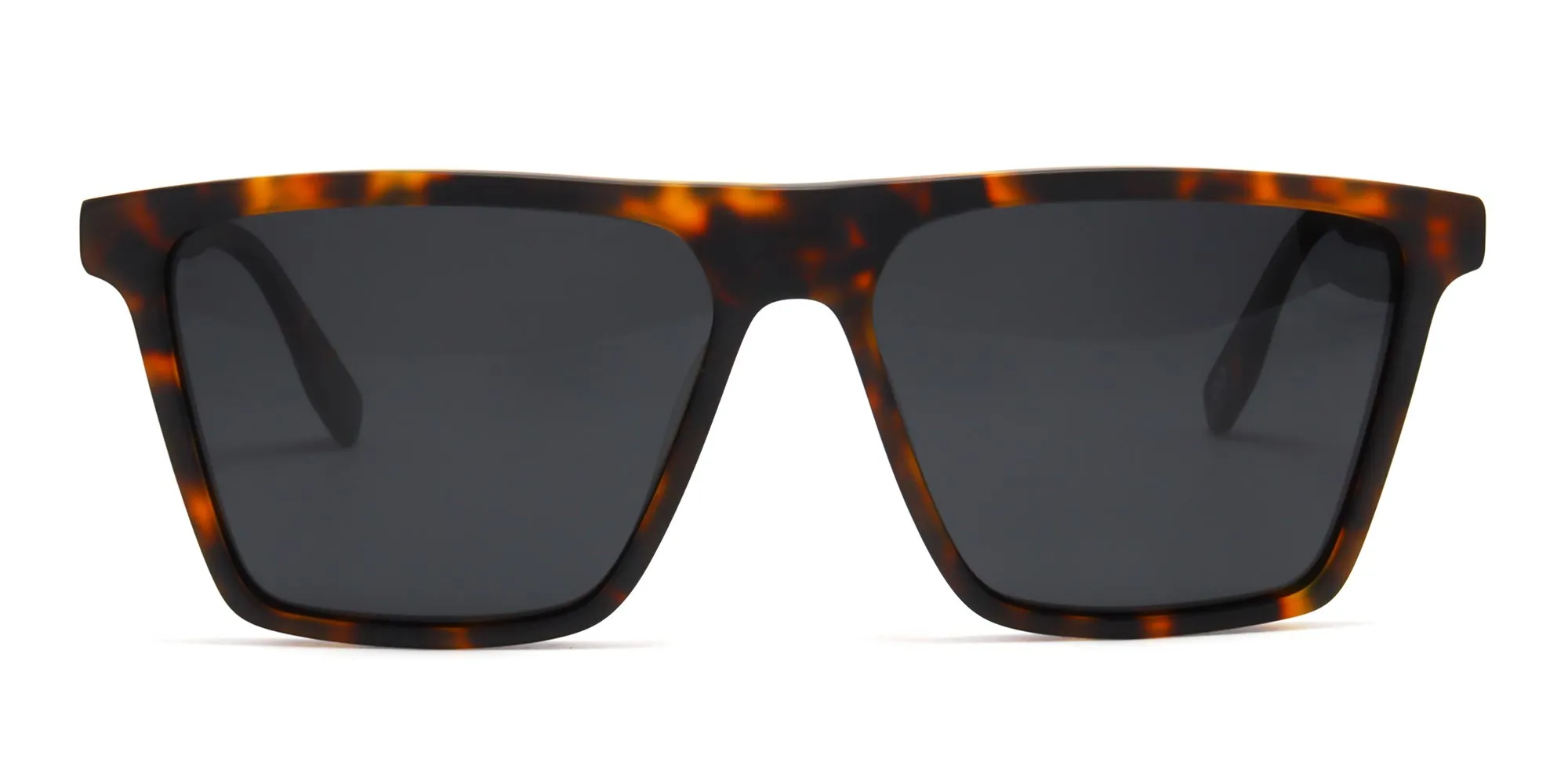 Square Frame Tortoiseshell Sunglasses-2