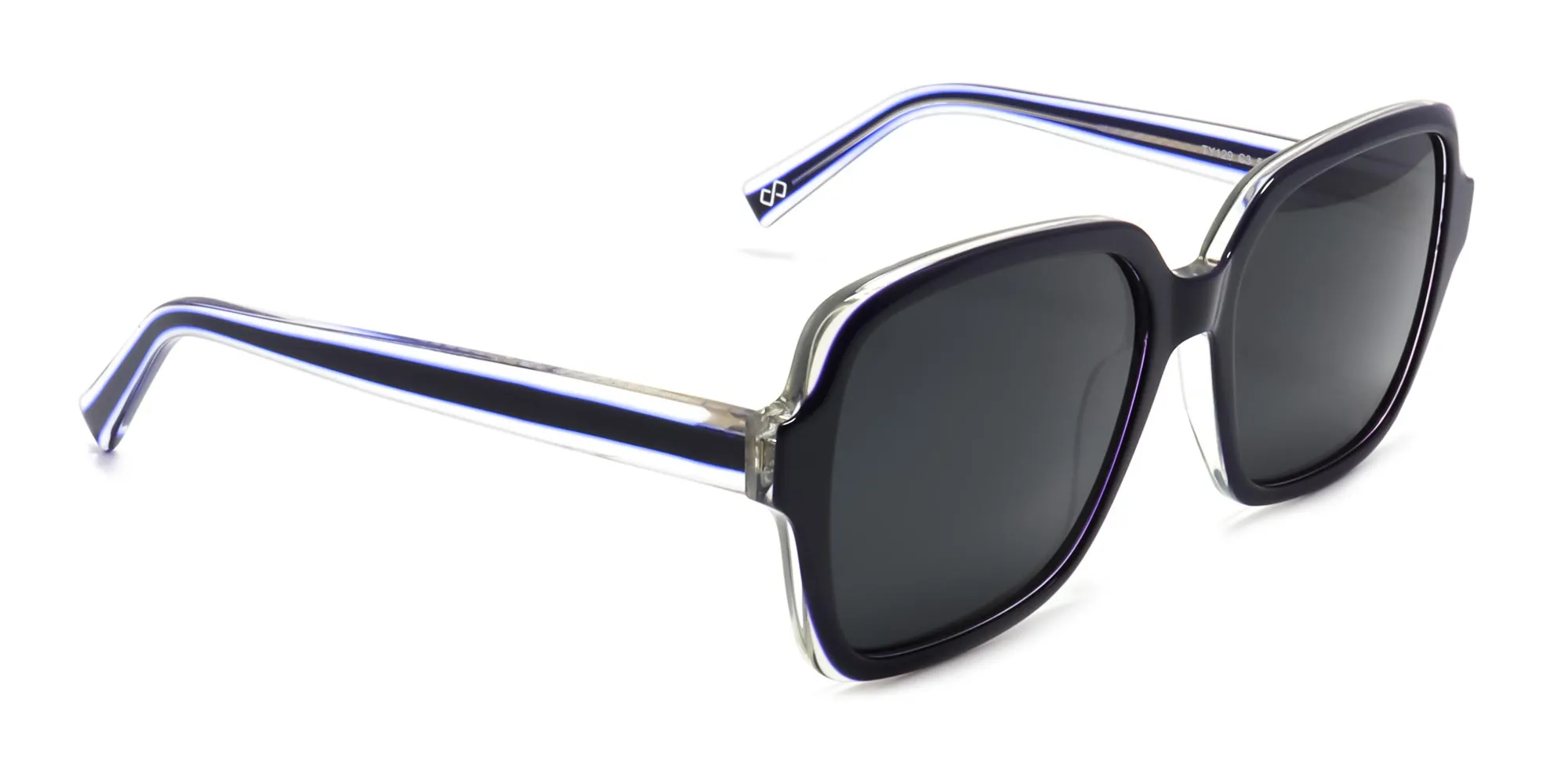 Blue Square Frame Sunglasses-2