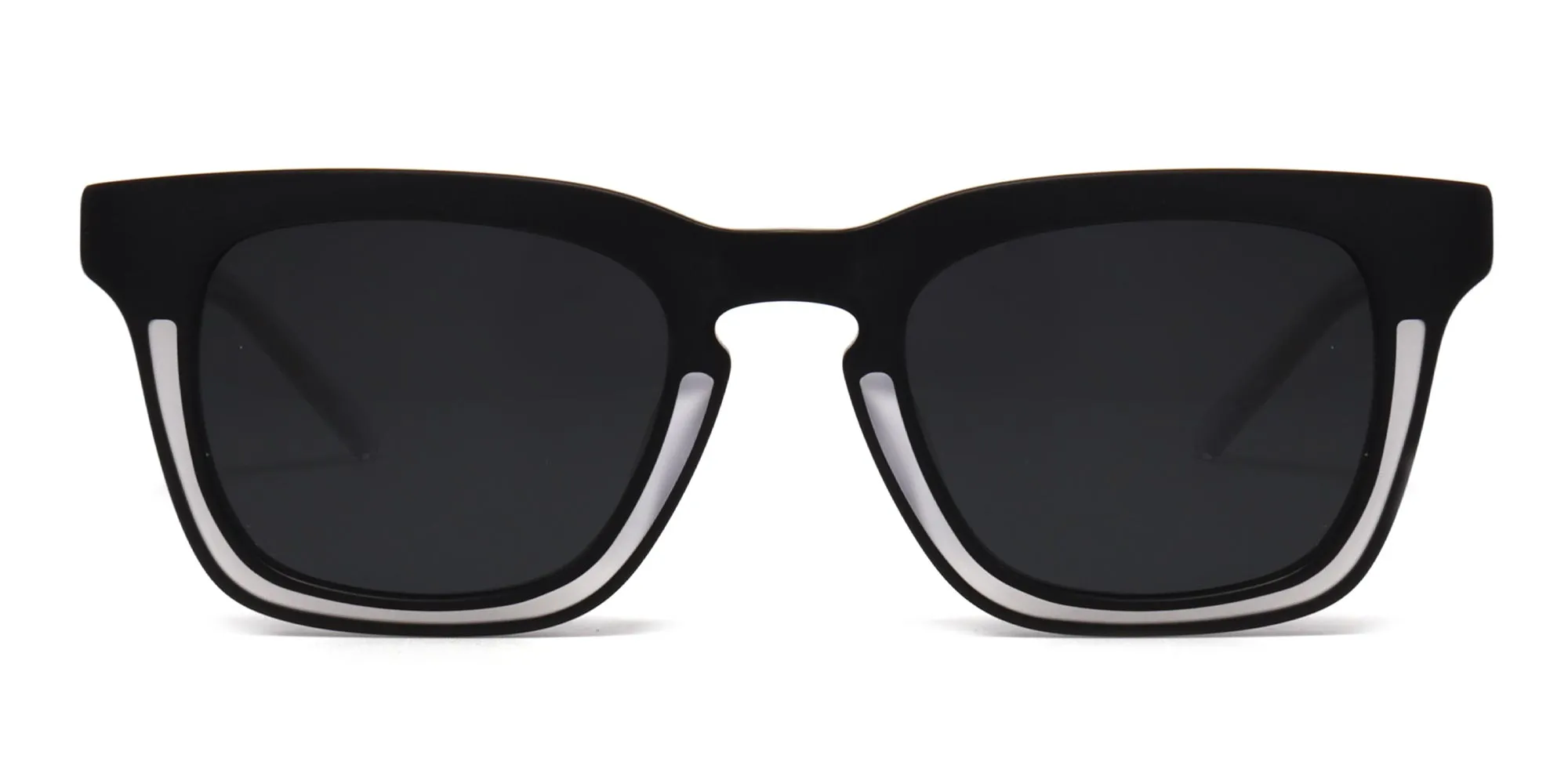 black and white frame sunglasses-2