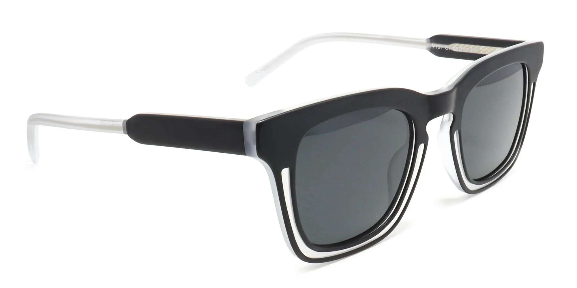 black and white frame sunglasses-2