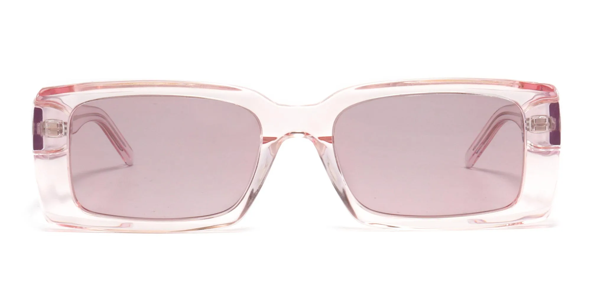 pink rectangle sunglasses for women-2