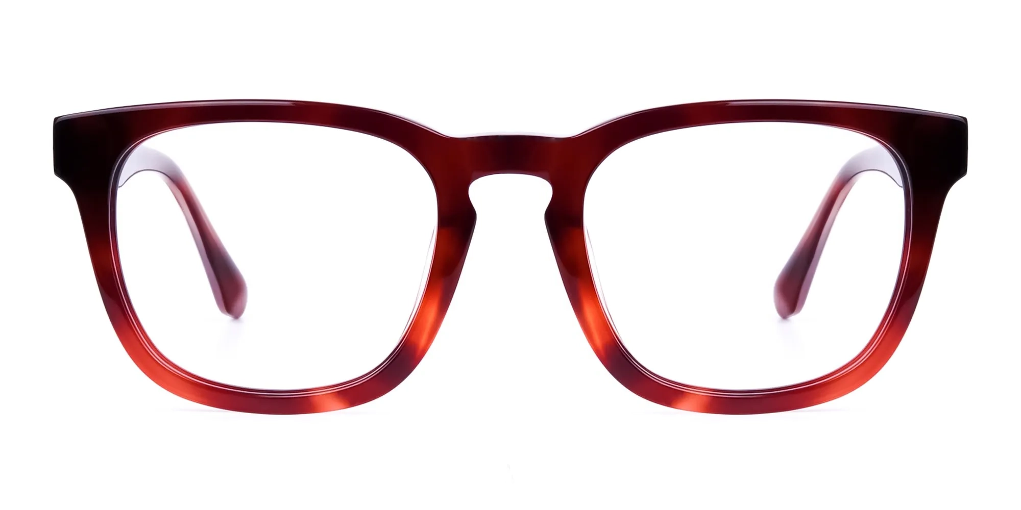 Full Rim Square Tortoise shell & Brown Glasses Frames-2