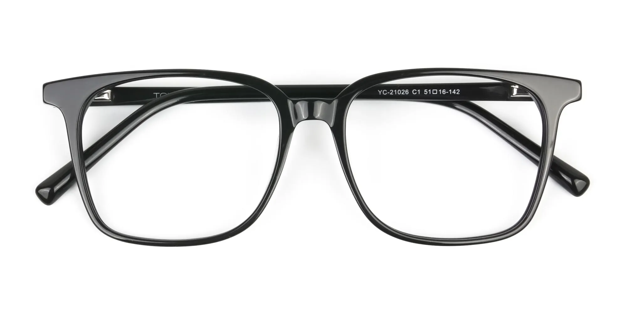 Wayfarer and Square Glasses in Black - 2
