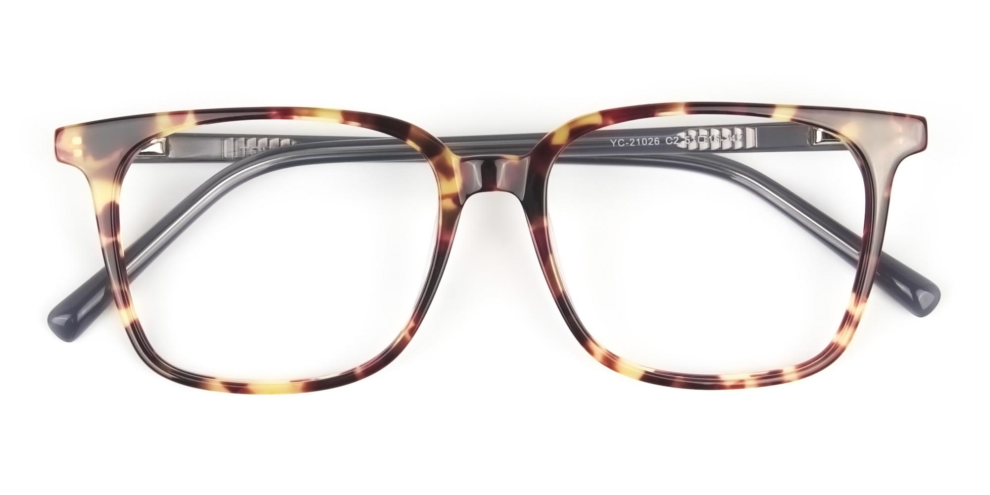 Large Square Tortoise Shell Glasses - 1