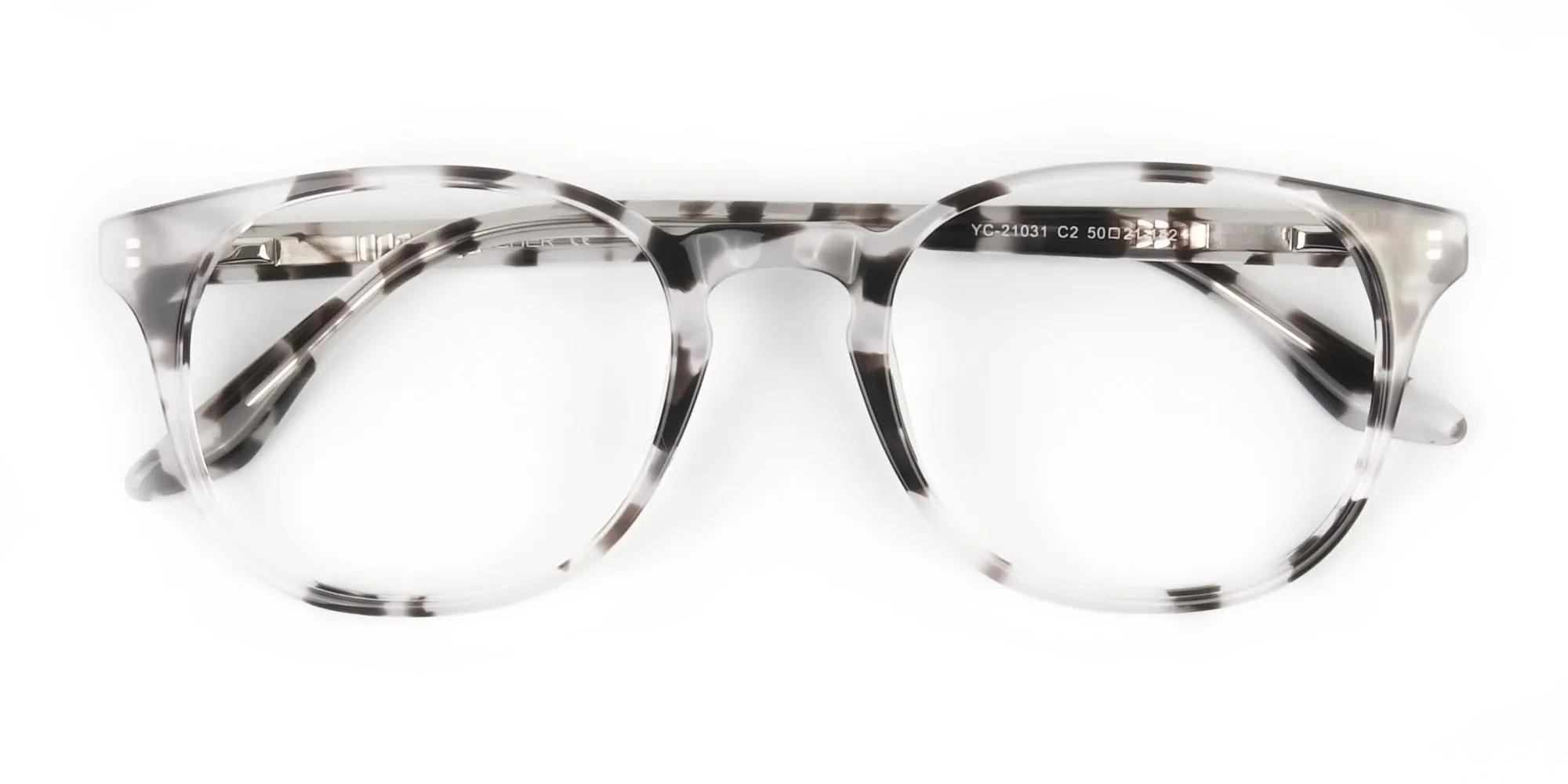 Marble Grey Glasses Frames in Wayfarer - 2