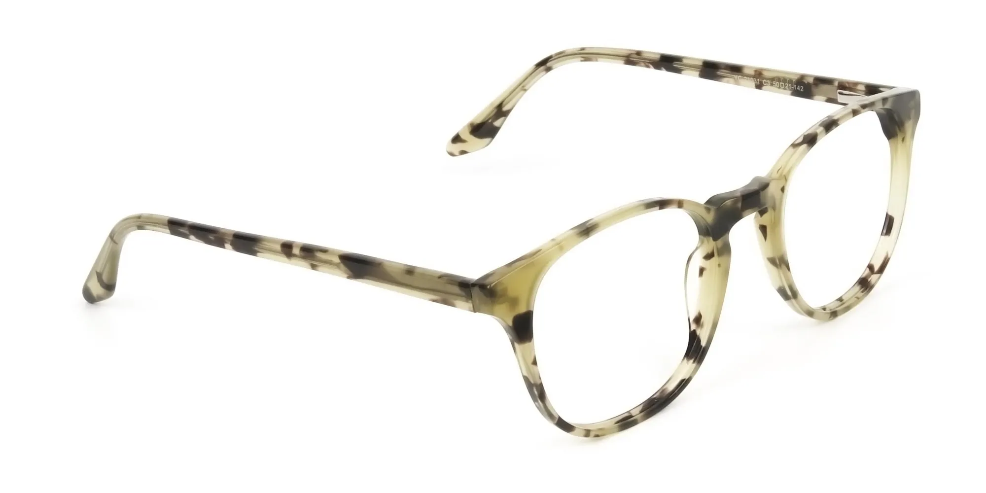 Keyhole Marzipan Tortoise Eyeglasses in Wayfarer - 2