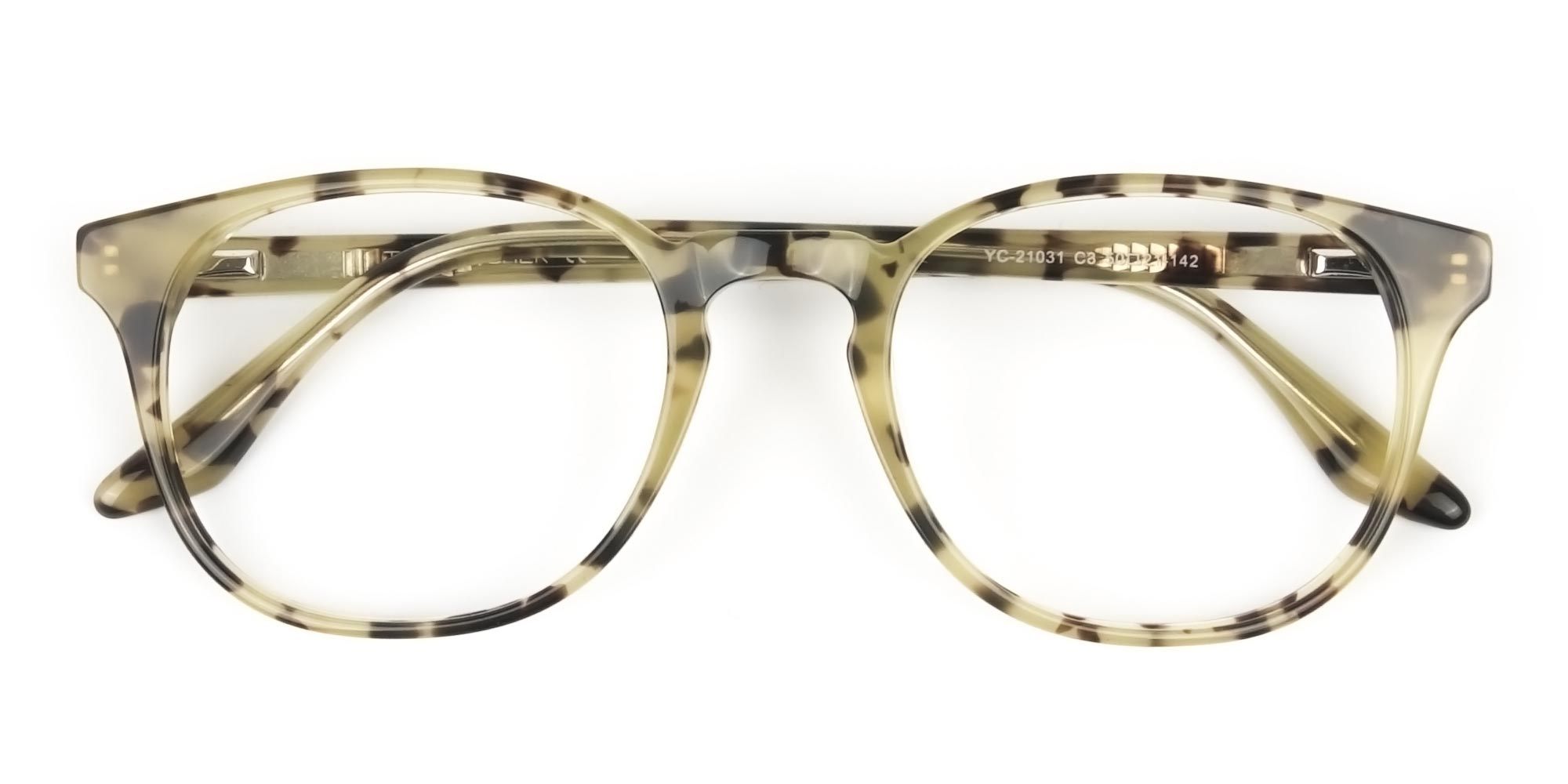 Keyhole Marzipan Tortoise Eyeglasses in Wayfarer - 1