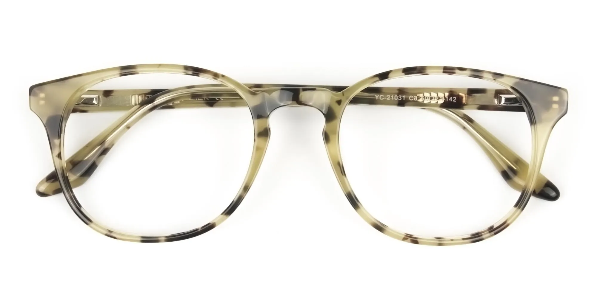 Keyhole Marzipan Tortoise Eyeglasses in Wayfarer - 2